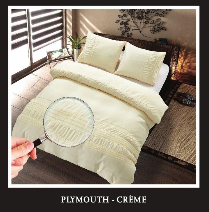 Dekbedovertrek Plymouth - Crème